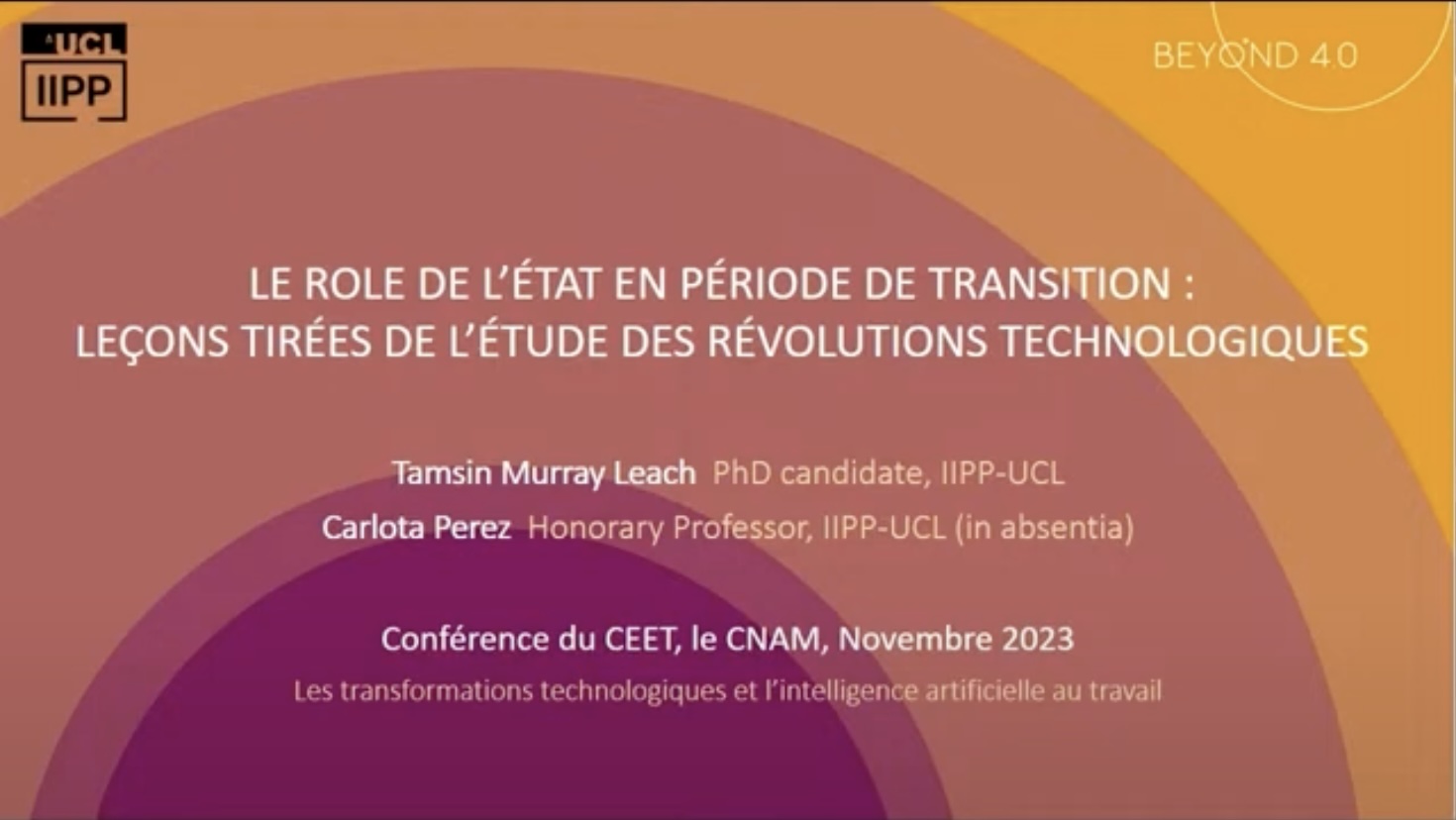 Les transformations technologiques et l'intelligence artificielle au travail